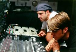 Ray and Chris at Mixing Board Photo