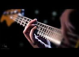 Bass Guitar in Studio Pic